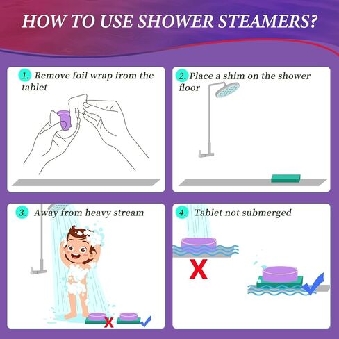 Shower Steamers Aromatherapy - 21Pcs Pure Essential Oil Shower Bombs Gifts for Women, Nasal Relief, Self Care, Birthday Gifts for Women, Gifts for Mom in Kuwait