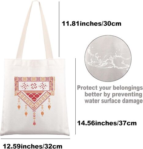 G2TUP Arabic Palestinian Tote Bag Arab Ladies Gifts Arabic Palestine Gifts Arab Shoulder Bag in Saudi Arabia