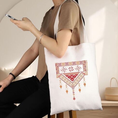 G2TUP Arabic Palestinian Tote Bag Arab Ladies Gifts Arabic Palestine Gifts Arab Shoulder Bag in Saudi Arabia