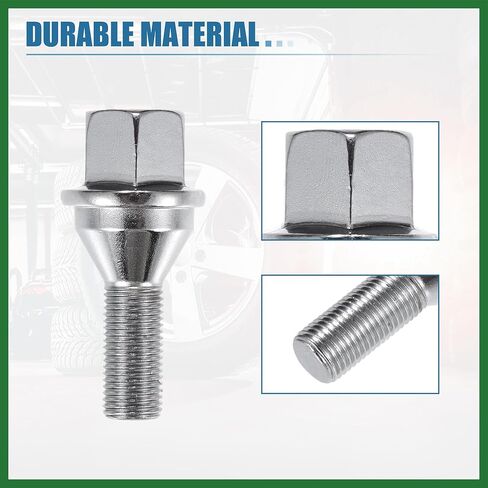 Motoforti 20 Pcs Car Wheel Lug Bolts Replace No.6511051AA for Jeep Compass 2.4L 2017-2023 for Jeep Cherokee M12x1.25 Wheel Studs Wheel Bolts for Wheel Spacers Long-lasting in Saudi Arabia
