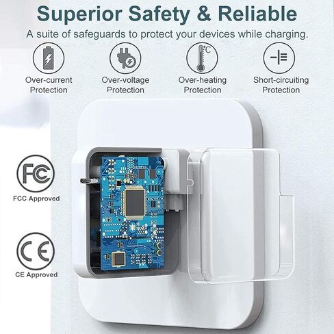 Mac Book Pro Charger 96W / 70W USB-C to Mag 3 Power Adapter for Mac Book Pro/Air 15,14,13 Inch M2/M1（not for M3 ） from 2023,2022,2021 Fit All USB C Device Include 6.6ft USBC to Mag 3 Cable in Kuwait