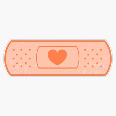 Colorful Bandaid - Orange Heavy Duty Car Magnet Vehicle Bumper Sign Removable 5" in Saudi Arabia
