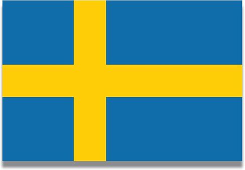 Magnet Me Up: Sweden Swedish Flag Car Magnet - 4x6 Inches - Heavy-Duty Automotive Magnet for Car, Truck, SUV - Show Scandinavian Pride - Perfect for Vehicles in Saudi Arabia