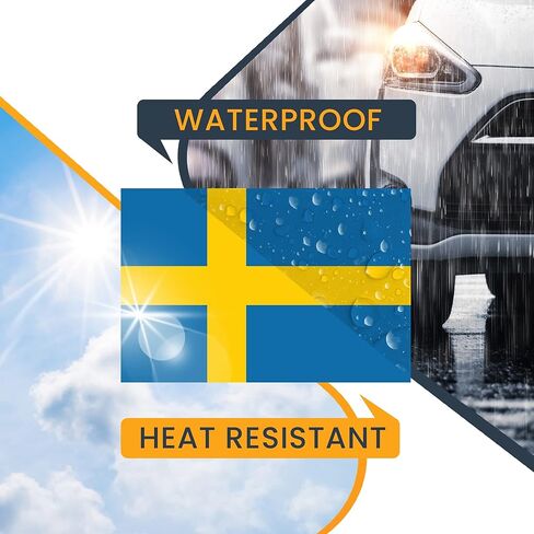Magnet Me Up: Sweden Swedish Flag Car Magnet - 4x6 Inches - Heavy-Duty Automotive Magnet for Car, Truck, SUV - Show Scandinavian Pride - Perfect for Vehicles in Saudi Arabia