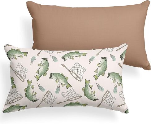 Pobibaby - 2 Pack Premium Toddler Solid Pillowcase - Ultra Soft Jersey Knit - Crib Pillow, Kids Pillow, Travel Pillow Case Cover (Gone Fishing) in Kuwait