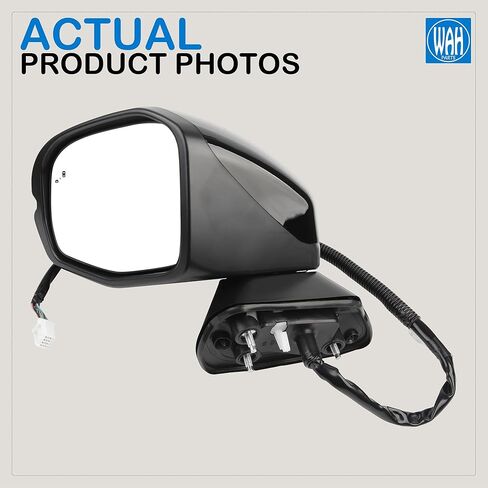 76258-3W0-A41 Left Driver Side Door Mirror Assembly Compatible With 2023-2025 Honda HR-V (EX-L/EX-L NAVI/SPORT) 8 Pins Blind Spot Turn Signal Light Heated in Saudi Arabia