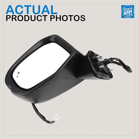 76258-3W0-A41 Left Driver Side Door Mirror Assembly Compatible With 2023-2025 Honda HR-V (EX-L/EX-L NAVI/SPORT) 8 Pins Blind Spot Turn Signal Light Heated in Saudi Arabia