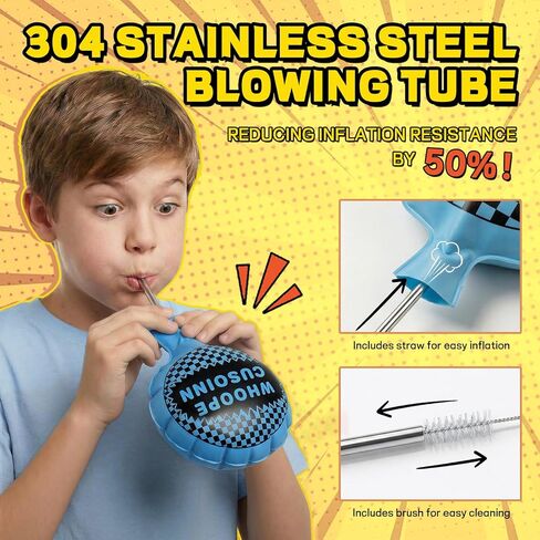 POPLAY 3 PCS Whoopee Cushions, 3 Colors Fart Prank Noise Maker Toys for Novelty Party Favors Kids April Fool's Day(10,8,6 Inch) in Kuwait