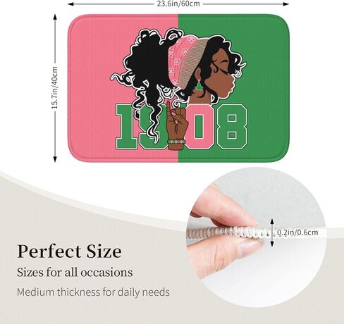 AKA Sorority Gifts Mat Indoor Entrance Soft Kitchen Rugs for Bedroom Bathroom Home Decor 40x60 inch in Saudi Arabia