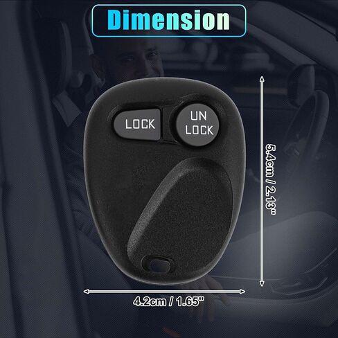 X AUTOHAUX 2 قطعة 315 ميجا هرتز AB01502T دخول بدون مفتاح عن بعد الإشعال المستجيب مفتاح فوب لسيارة شيفروليه C1500 1997-1999 لسيارة شيفروليه K1500 1997-1999 46 رقاقة 2 أزرار in Saudi Arabia
