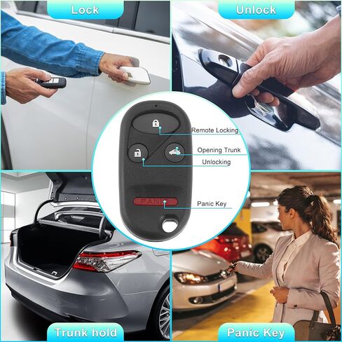 X AUTOHAUX 313.8MHz OUCG8D-344H-A استبدال الذكية القرب دخول بدون مفتاح مفتاح بعيد فوب لهوندا CR-V 2002-2004 4 أزرار in Saudi Arabia