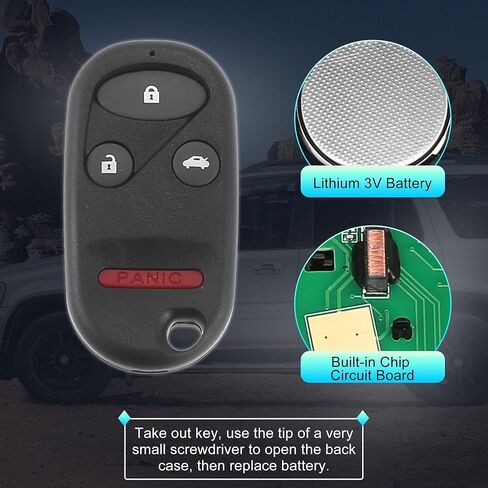 X AUTOHAUX 313.8MHz OUCG8D-344H-A استبدال الذكية القرب دخول بدون مفتاح مفتاح بعيد فوب لهوندا CR-V 2002-2004 4 أزرار in Saudi Arabia
