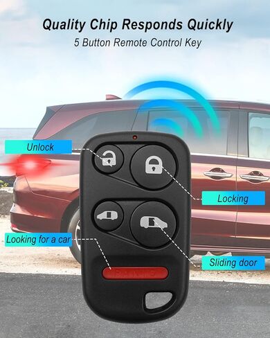 Remote Key Fob Fit for Honda Odyssey 2001 2002 2003 2004 with Power Sliding Door, 308MHz Keyless Entry Remote Control Replace OUCG8D-440H-A OUCG8D440HA 72147-S0X-A01 72147-S0X-A02 in Saudi Arabia