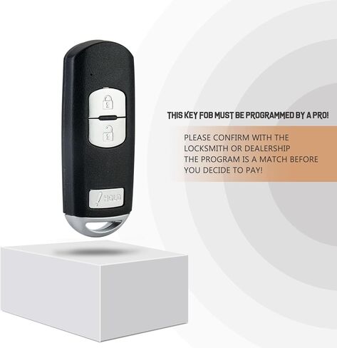 Remote Car Key Fob Replacement for 2012/2013/2014/2015/2016/2017/2018 Mazda 3 5 CX-3 CX-5 Smart Remote Control Keyless Entry WAZSKE13D01 (Single) in Kuwait