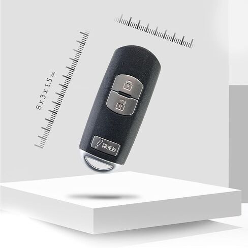 Remote Car Key Fob Replacement for 2012/2013/2014/2015/2016/2017/2018 Mazda 3 5 CX-3 CX-5 Smart Remote Control Keyless Entry WAZSKE13D01 (Single) in Kuwait