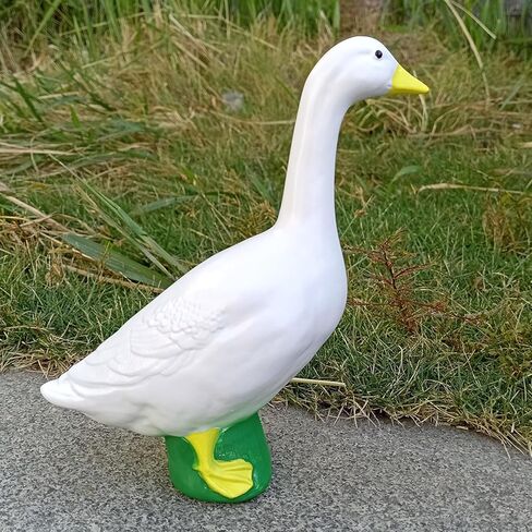 Asixxsix Goose Statue, Resin Goose Figurine Garden Goose Sculpture, Animal Statue, Duck Sculpture, Duck Garden Statues Art Decor Ornament for Yard Home Garden Patio in Saudi Arabia