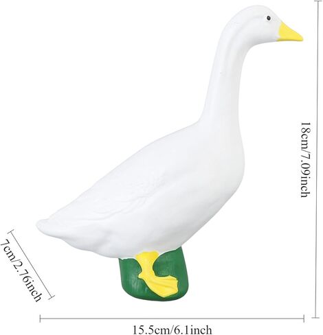 Asixxsix Goose Statue, Resin Goose Figurine Garden Goose Sculpture, Animal Statue, Duck Sculpture, Duck Garden Statues Art Decor Ornament for Yard Home Garden Patio in Saudi Arabia