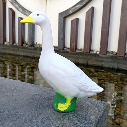 Asixxsix Goose Statue, Resin Goose Figurine Garden Goose Sculpture, Animal Statue, Duck Sculpture, Duck Garden Statues Art Decor Ornament for Yard Home Garden Patio in Saudi Arabia