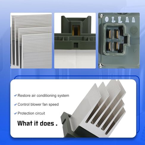 HVAC Blower Motor Resistor Compatible with Hyundai 2011-2020 Elantra, Equus and Genesis, Compatible with Kia 2014-2018 Fortes and Forte5, Forte Koup, Sorento, Replacement for 972353XAA0, 984-579 in Kuwait