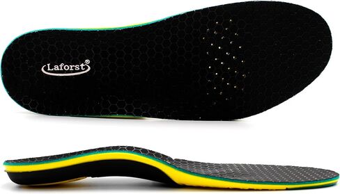 Laforst Heavy Duty Support Pain Relief Insole Best for Flat Feet Orthotic Insert for Men Women Sneaker Boot Shoe Insole Comfort All Day (M5W7) in Saudi Arabia