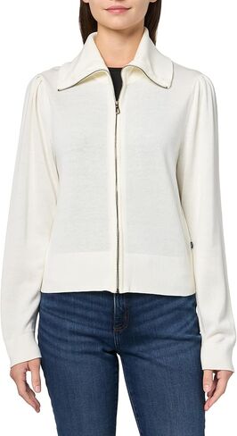 Nautica Women's Long Sleeve Zip Front Cardigan Sweater Jacket in Saudi Arabia