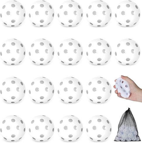 Coopay 18/36 حزمة البيسبول ممارسة البيسبول كرات بلاستيكية مجوفة ناعمة للضرب، تدريب البيسبول للاستخدام الداخلي والخارجي in Kuwait