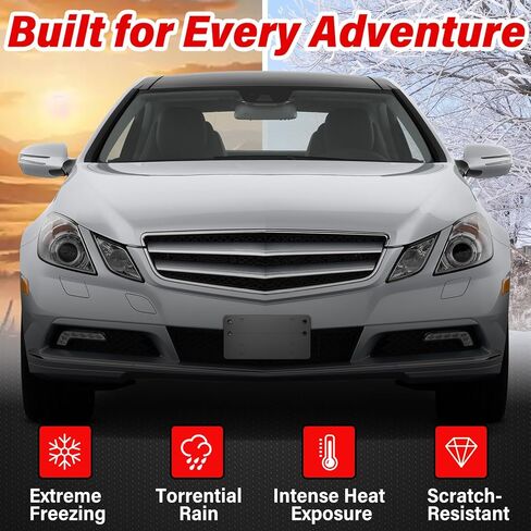 Heavy-Duty ABS Front License Plate Bracket Compatible with 2013 2012 2011 2010 Mercedes-Benz E350 Sedan, Rust-Proof Car Tag Frame with Mounting Screws, Quick Install License Plate Holder in Kuwait