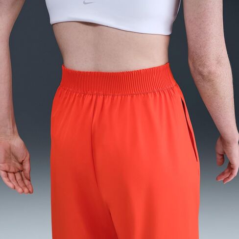 بنطال Nike 24.7 PerfectStretch النسائي Dri-FIT فضفاض عالي الخصر وواسع الساق (أحمر بيكانتي/أحمر غامض) مقاس متوسط in Saudi Arabia