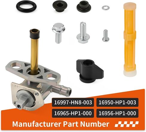 Fuel Valve Petcock Assembly w/Line For Honda Electric Start 450 TRX450ER TRX450R 2004-2007 16956-HP1-000 in Saudi Arabia