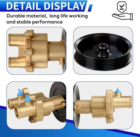 8M0137216 8M0139995 Upgraded Sea Impeller Water Pump Compatible with Mercury Mercruiser Quicksilver MCM/MIE MPI 4.3L/ 5.0L/ 5.7L/ 6.2L, Replace for 8M0139995, 8M0137216, 46-862914T10, 46-8M0118067 in Kuwait