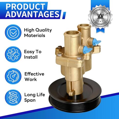 8M0137216 8M0139995 Upgraded Sea Impeller Water Pump Compatible with Mercury Mercruiser Quicksilver MCM/MIE MPI 4.3L/ 5.0L/ 5.7L/ 6.2L, Replace for 8M0139995, 8M0137216, 46-862914T10, 46-8M0118067 in Kuwait