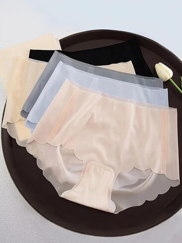 Women's Cotton Blend Brief Panties, Mid Rise, Pack of 5, Multiple Colors in Saudi Arabia