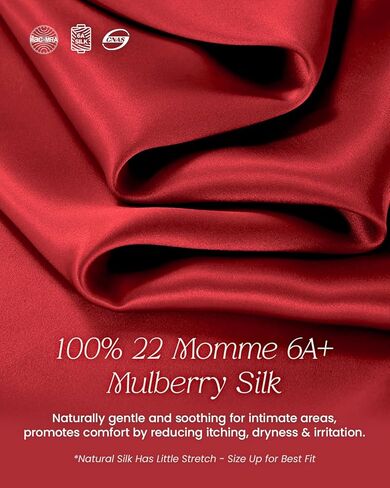 22 Momme 100% Mulberry Silk Thong for Women - Shiny Silk G-String Panties, Sexy Lace Trim T-back in Saudi Arabia