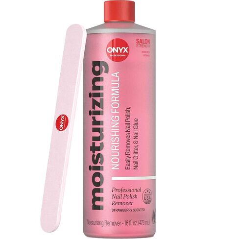 Onyx Professional Coconut Scented Nail Polish Remover With File, 16 Fl Oz in Kuwait