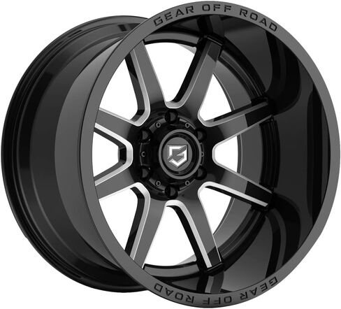 عجلة/حافة 20X10 Gear Off Road 762BM Pivot أسود/مطحون 6x139.7 ET-19 in Saudi Arabia