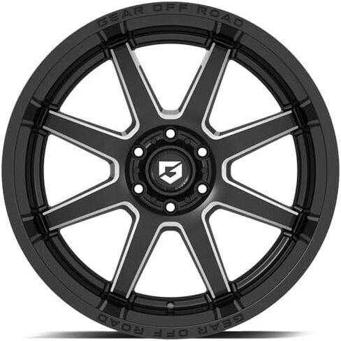 عجلة/حافة 20X10 Gear Off Road 762BM Pivot أسود/مطحون 6x139.7 ET-19 in Saudi Arabia