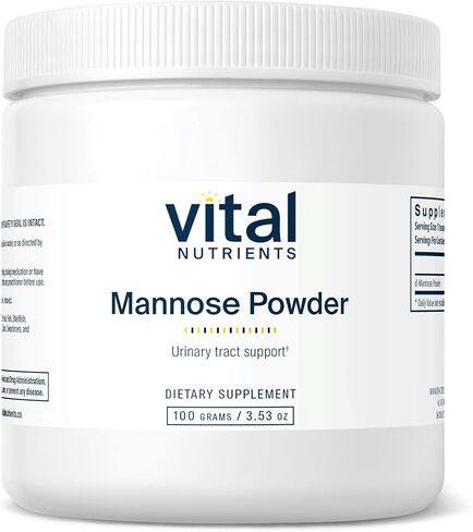Vital Nutrients Mannose Powder 50g | Vegan D-Mannose Supplement for Urinary Tract and Bladder Support | Gluten, Dairy, Soy Free | Non-GMO | 25 Servings in Saudi Arabia