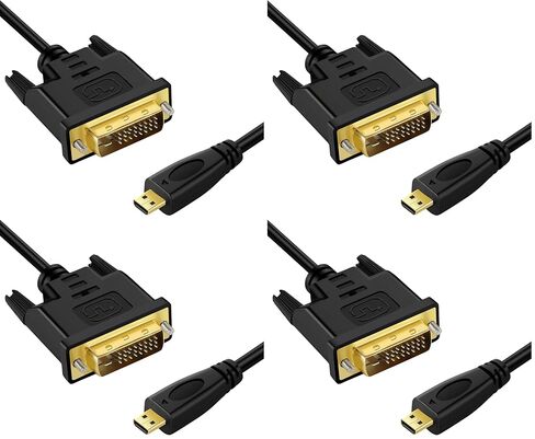 Twozoh Micro HDMI to DVI Cable 3.3FT, Micro HDMI 1.4 to DVI 24+1 Pin Male to Male Cable Support 1080P Full HD in Saudi Arabia