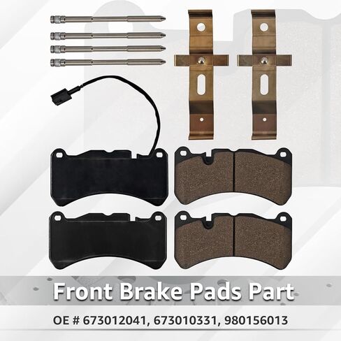 Brake Pads Rotors Kit Front & Rear Compatible with Maserati Ghibli Quattroporte 2014 2015 2016 Part# 673012041, 673010331, 980156013, 673012377, 673010325, 980156007, 670030935, 670031597 in Kuwait