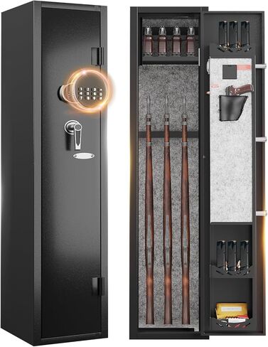 Karini 2-3 بندقية آمنة، بندقية آمنة للبنادق والمسدسات، بندقية آمنة، بندقية آمنة للبنادق مع الوصول السريع، خزائن بندقية للبنادق والبنادق مع رفوف وجيوب بندقية قابلة للإزالة in Saudi Arabia