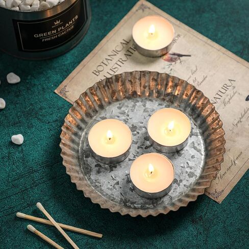 Unscented Tealight Candles - 200 Pack 4 Hours Smokeless White Small Tea Candles for Weddings,Warmer Home Decor for Home in Saudi Arabia