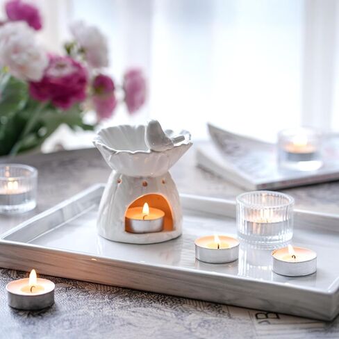Unscented Tealight Candles - 200 Pack 4 Hours Smokeless White Small Tea Candles for Weddings,Warmer Home Decor for Home in Saudi Arabia