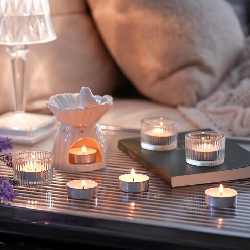 Unscented Tealight Candles - 200 Pack 4 Hours Smokeless White Small Tea Candles for Weddings,Warmer Home Decor for Home in Saudi Arabia