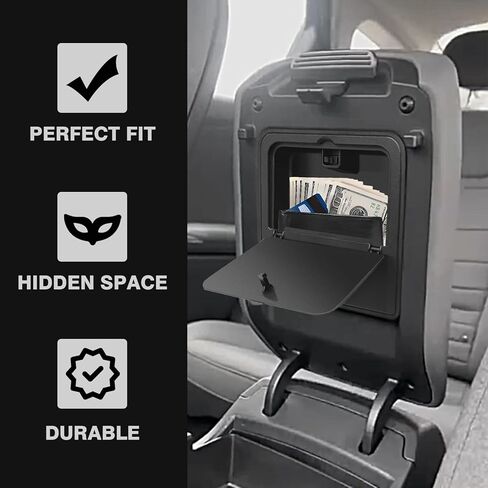 Muslogy 2PCS Center Console Organizer & Hidden Storage Box One-Touch Compatible with Kia K4 2025 Accessories Armrest Privacy Insert Tray Console Divider Insert Organizer in Saudi Arabia