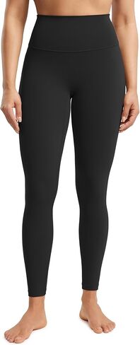 POSHDIVAH Creamluxe No Front Seam Yoga Leggings 25" Seamless High Waisted Workout Lounge Pants Pilates Gym Womens Tights in Kuwait