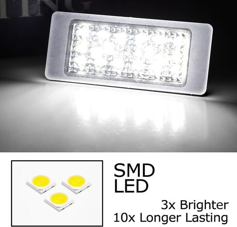 iJDMTOY Xenon White Full LED License Plate Light Kit Compatible With Ford 2021-up 6th Gen Bronco (U725), Powered By 18-SMD LED Diodes in Kuwait