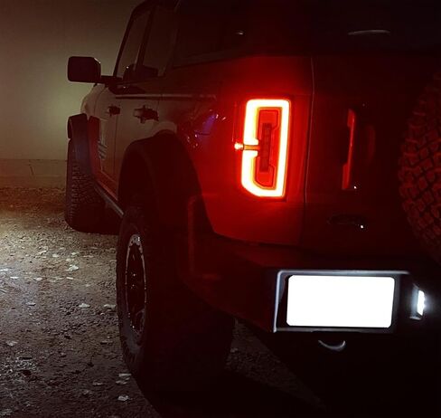 iJDMTOY Xenon White Full LED License Plate Light Kit Compatible With Ford 2021-up 6th Gen Bronco (U725), Powered By 18-SMD LED Diodes in Kuwait