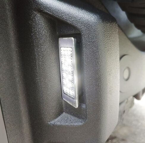 iJDMTOY Xenon White Full LED License Plate Light Kit Compatible With Ford 2021-up 6th Gen Bronco (U725), Powered By 18-SMD LED Diodes in Kuwait