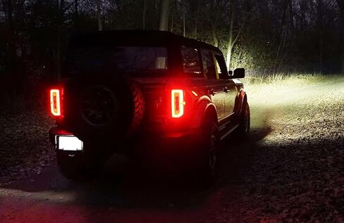 iJDMTOY Xenon White Full LED License Plate Light Kit Compatible With Ford 2021-up 6th Gen Bronco (U725), Powered By 18-SMD LED Diodes in Kuwait