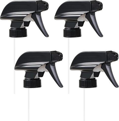 4 Pack Trigger Sprayers Replacement Spray Nozzles with Mist Stream Sprayer for 8oz/16oz Glass Spray Bottles,Quality Spray Nozzles for Home, Kitchen, Garden and Office,Cleaning Solutions in Saudi Arabia